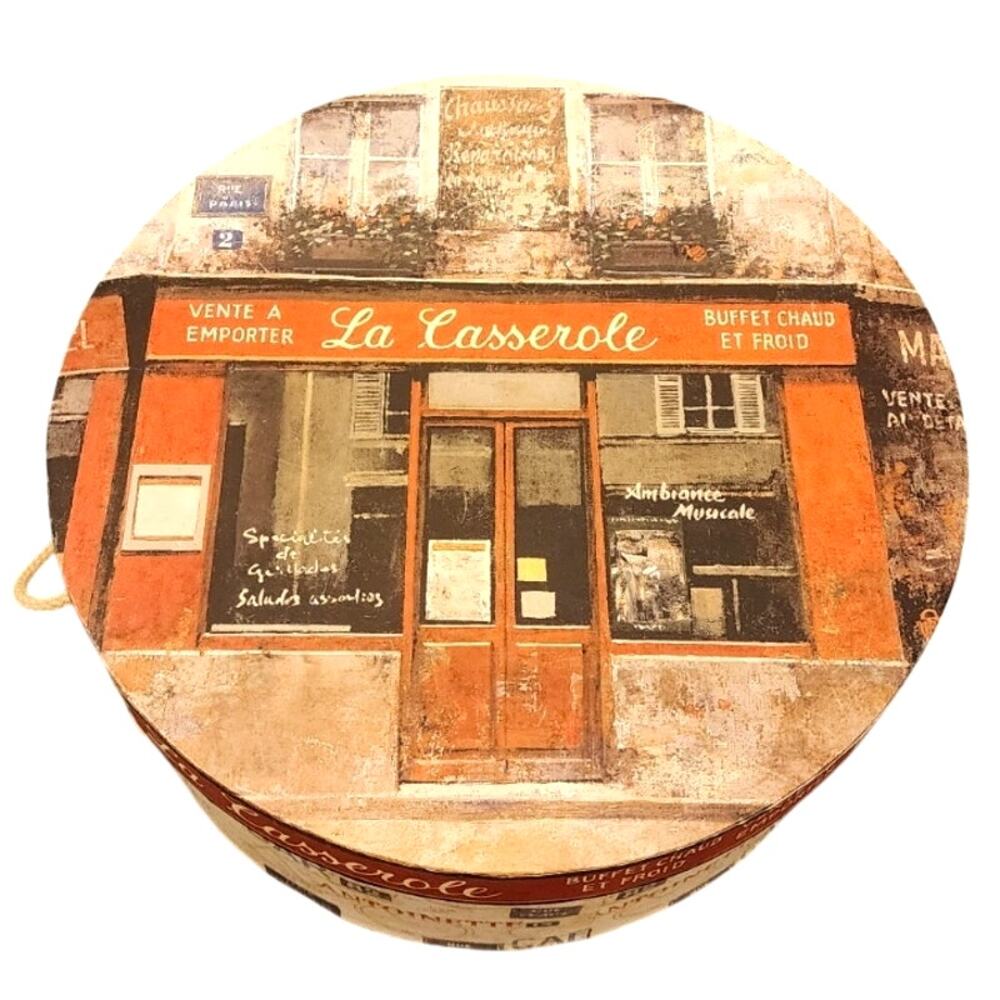 Tri-Coastal Design Hat Box Chiu Tak Hak Art In Motion La Casserole French 12x5